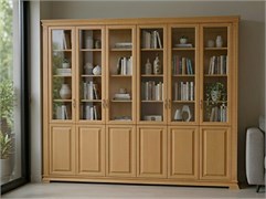 Шкаф Верди 6 створчатый  книжный 3109