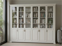 Шкаф Верди 6 створчатый  книжный 3109